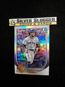 2025 Luisangel Acuna Bowman Cromo Rosso RC #83 Rookie Card New York Mets - Foto 1 di 2