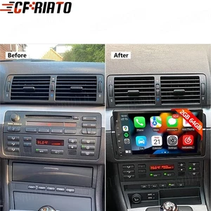 For BMW 3-series E46 1998-2006 Carplay GPS Navi Android 15 Car Stereo Radio 2DIN - Bild 1 von 15