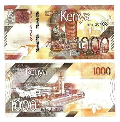 2019 KENYA - 1000 SHILLINGS - P#56 - UNC - L7 - Image 1 of 3