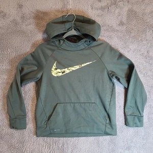 Nike Niños Grande Dri-fit Verde Therma Sudadera con Capucha Manga Larga - Imagen 1 de 17