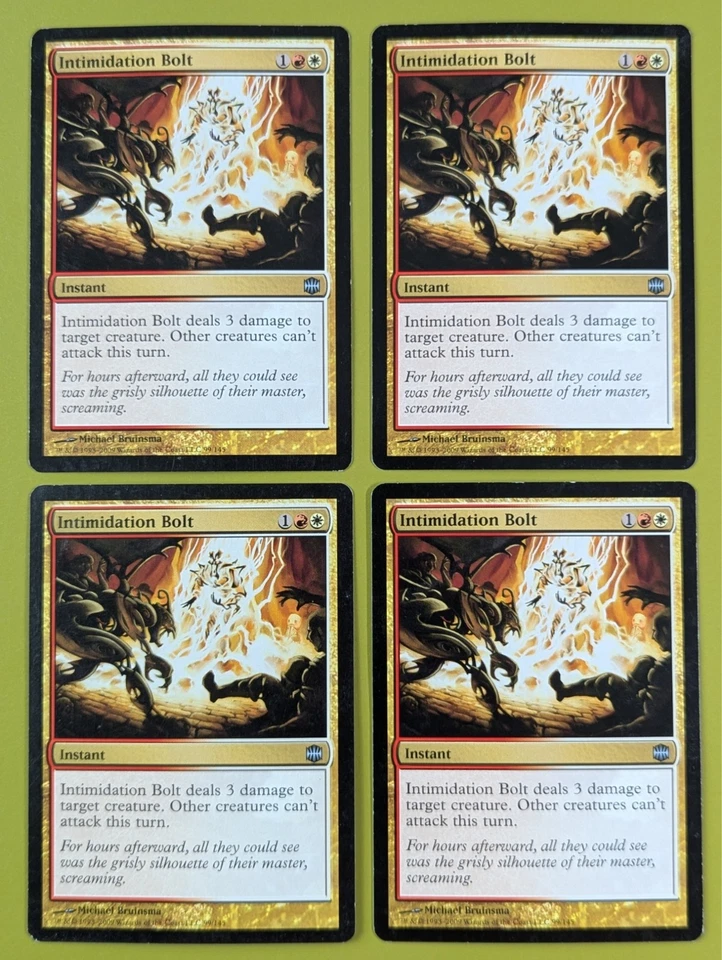 Intimidation Bolt x4 Alara Reborn 4x Playset Magic the Gathering MTG - Image 1 of 1