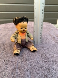 Raro muñeco bebé vintage niño boca abierta cerámica? - Imagen 1 de 10