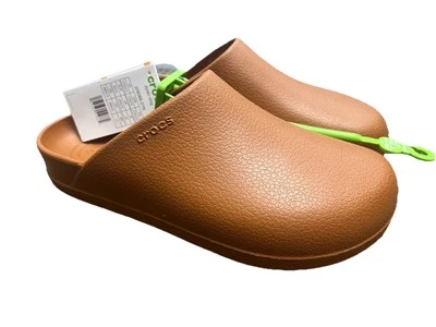 Nuevo Crocs DYLAN Zueco Marrón Coñac Slides Zapatos Mules M 10/W 12 209366-21N Foto 1 de 4