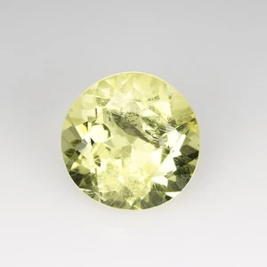 1.63 Ct Wonderful Perfect Round 7.7 MM 100% Natural Yellow Brazil Othoclase !!! - Picture 1 of 5