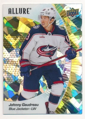JOHNNY GAUDREAU 2023-24 UPPER DECK ALLURE HOCKEY YELLOW TAXI #43 JACKETS MINT - Image 1 of 2