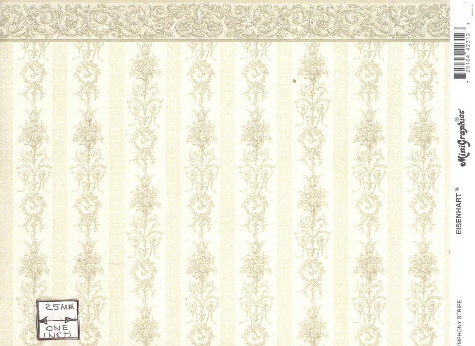 All About Sports - Stripe 197D2 Wallpaper Miniature 1pc Any Scale MiniGraphics