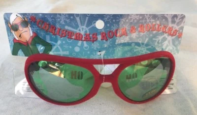 Gafas estilo años 50 Navidad Rock & Roller Santa novedad con patillas blancas Foto 1 de 2