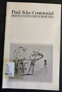 Paul Klee Centennial Prints and Transfer Drawings 1979 Kunstkatalog - Bild 1 von 6