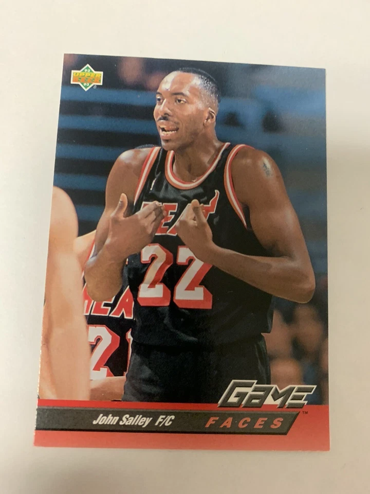 1992-93 Upper Deck Game Faces John Salley Miami Heat - Image 1 of 1