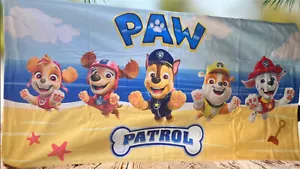 Toalla de baño Paw Patrol on the Beach 30x60 mezcla de algodón - Imagen 1 de 1