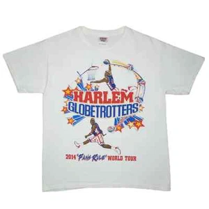 Harlem Globetrotters T-Shirt Youth Medium 2014 Fans Rule World Tour Basketball - Picture 1 of 5