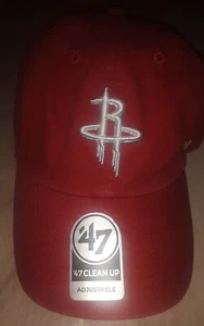 HOUSTON ROCKETS 47 BRAND STRAPBACK HAT NBA BASKETBALL MEN S M L XL 2XL RARE SALE - Picture 1 of 8