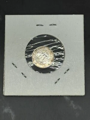 1862 Três (3) centavos de prata bom apelo visual decente Unc bom golpe BU - Imagem 1 de 4