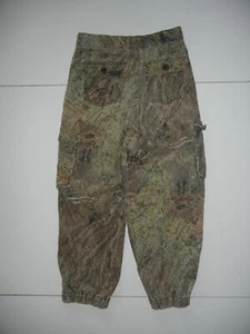 MOSSY OAK Brown/Green Cotton BRUSH CAMO CARGO PANTS Hunting Hike Kid YOUTH M (8) - Picture 1 of 6