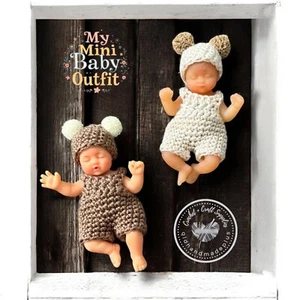 My Mini Baby Clothes Crochet Romper Pom Pom Beanie Zuru Doll Outfit BN #QHP12 - Picture 1 of 29