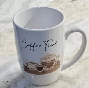 Coffee Time Classic Traditional Inspiration Ceramic Coffee Mug 18 Oz - Picture 1 of 1