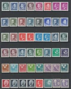 Stamps Sweden x 48 mostly booklet types, mint unhinged some with & some no gum