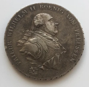 Staler konwencyjny 1795 Prusy Fryderyk Wihelm II w f.VZ Jäger 182 Dav. 2600 - Zdjęcie 1 z 2