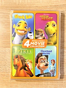DreamWorks 4 Movie Collection Shark Tale Over The Hedge Spirit Flushed Away NEW - Picture 1 of 7