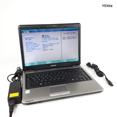 Toshiba Satellite Pro U400 13.3" Laptop Pentium Dual T2390 2GB No HDD/OS H2494 - Image 1 of 4
