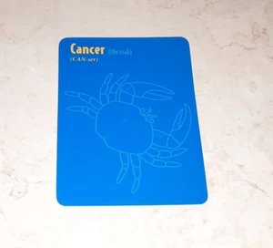 Vintage 1999 Stargo Game Replacement Piece CANCER The Crab CARD - Picture 1 of 2