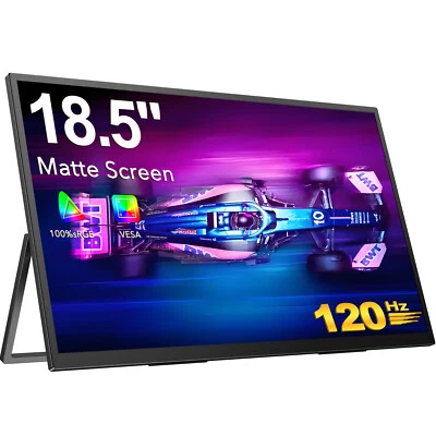 120Hz Portable Monitor 18.5 Inch Full HD IPS HDMI Type-C Laptop Gaming Monitor - Image 1 of 4