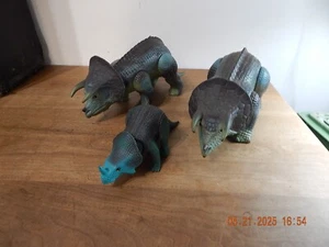 Vintage 1987 Tyco Toys Dino Riders Triceratops Dinosaur  LOT OF 3 - Picture 1 of 4