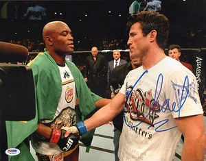 Chael Sonnen Signed UFC 11x14 Photo PSA/DNA COA 117 148 Auto'd vs Anderson Silva - Picture 1 of 2