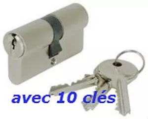 CYLINDRE SERRURE EUROPEEN 35/45 AVEC 10 CLES - Picture 1 of 2