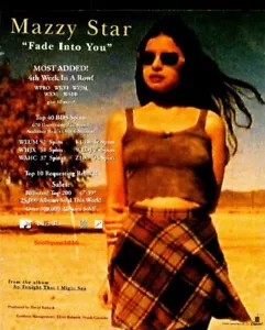1993 Mazzy Star "Fade Into You" Song Release Music Industry Promo Reprint Ad. - Picture 1 of 1