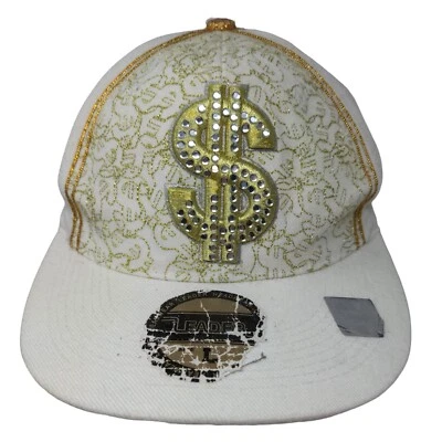 Gorra deportiva Hustle $ Dollar Bling ajustada multi grande bordada líder Foto 1 de 4