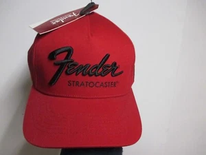 GORRA DE BÉISBOL FENDER "STRATOCASTER" (MARCA DE LA SUERTE) SNAPBACK (AJUSTABLE) NUEVA CON ETIQUETAS ROJA - Imagen 1 de 6