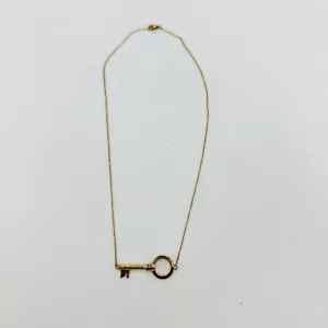 2018 LuLaRoe Schlüssel zum Erfolg Schlüssel vergoldet Sterlingsilber 925 Halskette 18"" - Bild 1 von 12