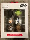 Star Wars Hallmark 6 Pack Miniature Mini ChristmasOrnaments Yoda Porg BB8 R2-D2 