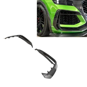Kohlefaser Front Stoßstange Finnen Splitter Lüftung Abdeckung für Audi RSQ8 RS Q8 20-23 - Bild 1 von 9