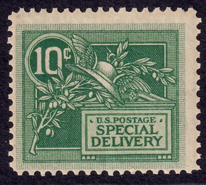 US Scott E7, 1908 Special Delivery, 10c green, NH MINT - Picture 1 of 1
