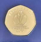 2019 CRICKET WORLD CUP  ~ IOM 50 FIFTY PENCE COIN BRILLIANT UNCIRCULATED BU 