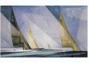 Postkarte Kunstkarte: Lyonel Feininger - Segelboote - Picture 1 of 1