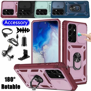 For Samsung Galaxy S21 Ultra 5G Case Camera Slide Stand Cover With Accessories - Picture 1 of 60