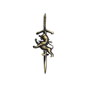 Pin escocés Kilt Lion Highland Rampant Kilt pins cromo acabado antiguo - Imagen 1 de 2