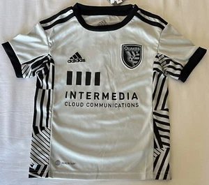Adidas San Jose Quakes MLS Away Toddler Soccer Jersey GA7774 Toddler Sz: 4T - Picture 1 of 7