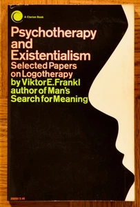 1968 1st PB; Psychotherapy & Existenialism by Viktor E. Frankl; A Clarion Book - Imagen 1 de 7