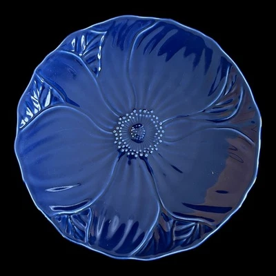 Juego de 4 platos de ensalada de lapislázuli cesta de flores Mikasa EE904 - ¡EXCELENTE ESTADO! Foto 1 de 4