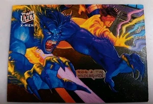 1994 ULTRA X-MEN - TEAM PORTRAIT CARD - BEAST, JUBILEE ( 3 of 9 ) - Picture 1 of 3