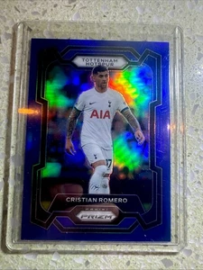 Cristian Romero 2023-24 Panini Prizm Premier EPL Blue Prizm /299 - Tottenham - Picture 1 of 2