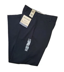 Docker's Men's Easy Khakis Size 34 x 32 Blue Classic Fit Stretch MSRP $50 NEW - Picture 1 of 4