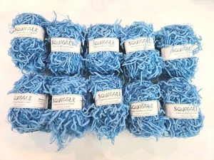 Crystal Palace Yarns SQUIGGLE 10 Skeins NEW Yarn #4572 ~ Blue  * - Picture 1 of 4