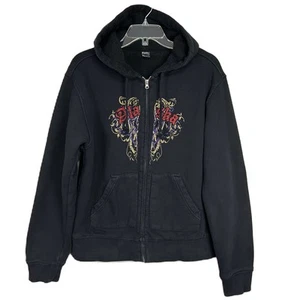 Vintage Beimar Y2K Hoodie Sweatshirt Youth Size XL Zip Sherpa Alaska Grunge - Picture 1 of 9