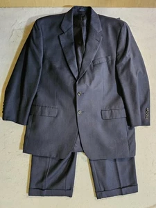 Tuta uomo vintage RALPH by RALPH LAUREN 100% lana blu 2 pezzi 44 reg 38x28 pantaloni - Foto 1 di 19