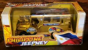 Raro Jeepney filipino diecast dorado vehículo retroceso Luneta Park 9321 Nuevo de Lote Antiguo - Imagen 1 de 5